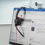 HP Poly Blackwire 5220 стерео USB-C слушалки + 3,5 мм аудио жак + USB-C/A адаптер — 8X231AA