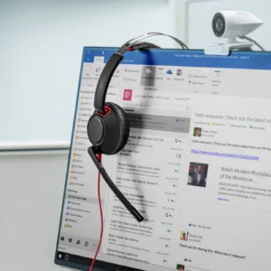 HP Poly Blackwire 5220 стерео USB-C слушалки + 3,5 мм аудио жак + USB-C/A адаптер — 8X231AA