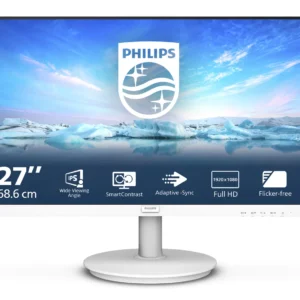 Philips V Line 271V8AW/00 компютърен монитор 68,6 см (27") 1920 x 1080 пиксела Full HD LCD Бяла