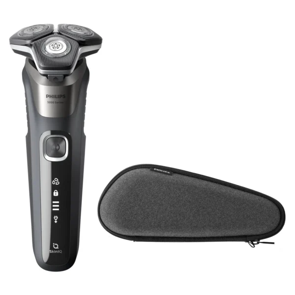 Philips SHAVER Series 5000 S5887/30 мъжка самобръсначка Въртяща се самобръсначка Тример Черен, Сив