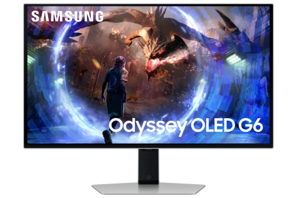 Samsung G60SD компютърен монитор 68,6 см (27") 2560 x 1440 пиксела Quad HD OLED Сребърен — LS27DG602SUXEN