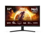 AOC G4 CQ32G4VE компютърен монитор 80 см (31.5") 2560 x 1440 пиксела Quad HD LCD Черен, Сив