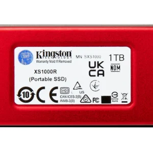 Kingston Technology XS1000 Red 1 TB UBS тип C 3.2 Gen 2 (3.1 Gen 2) Червен — SXS1000R/1000G
