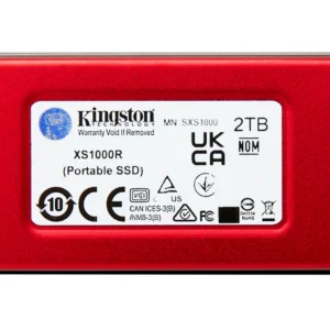 Kingston Technology XS1000 Red 2 TB UBS тип C 3.2 Gen 2 (3.1 Gen 2) Червен — SXS1000R/2000G