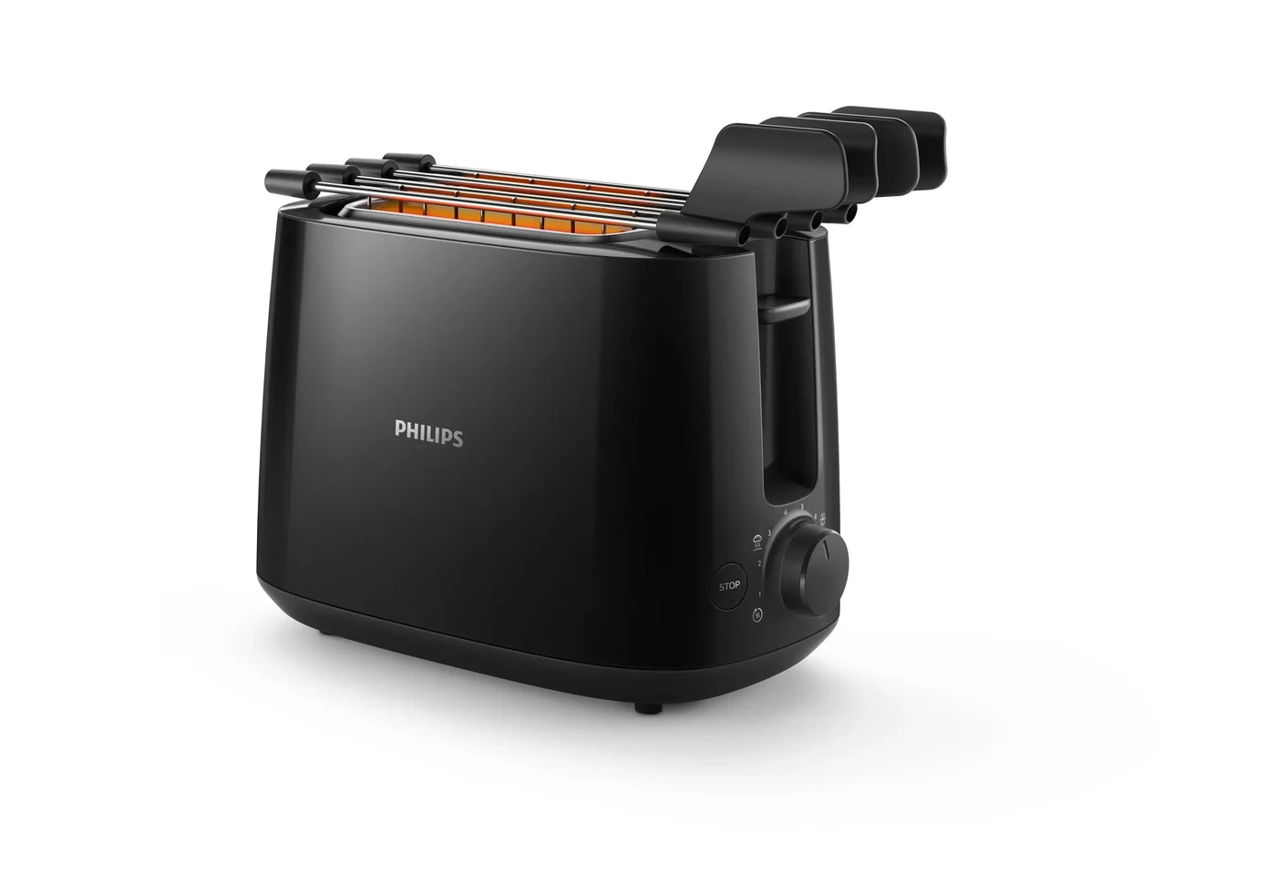 Philips Daily Collection HD2583/90 тостер 8 8 филия(и) 600 W Черен