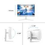 Philips Evnia 5000 32M2C5501/00 компютърен монитор 80 см (31.5") 2560 x 1440 пиксела Quad HD LCD Бяла