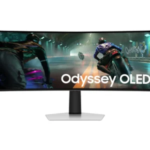 Samsung S49DG910SU компютърен монитор 124,5 см (49") 5120 x 1440 пиксела Dual QHD OLED Сребърен — LS49DG910SUXEN