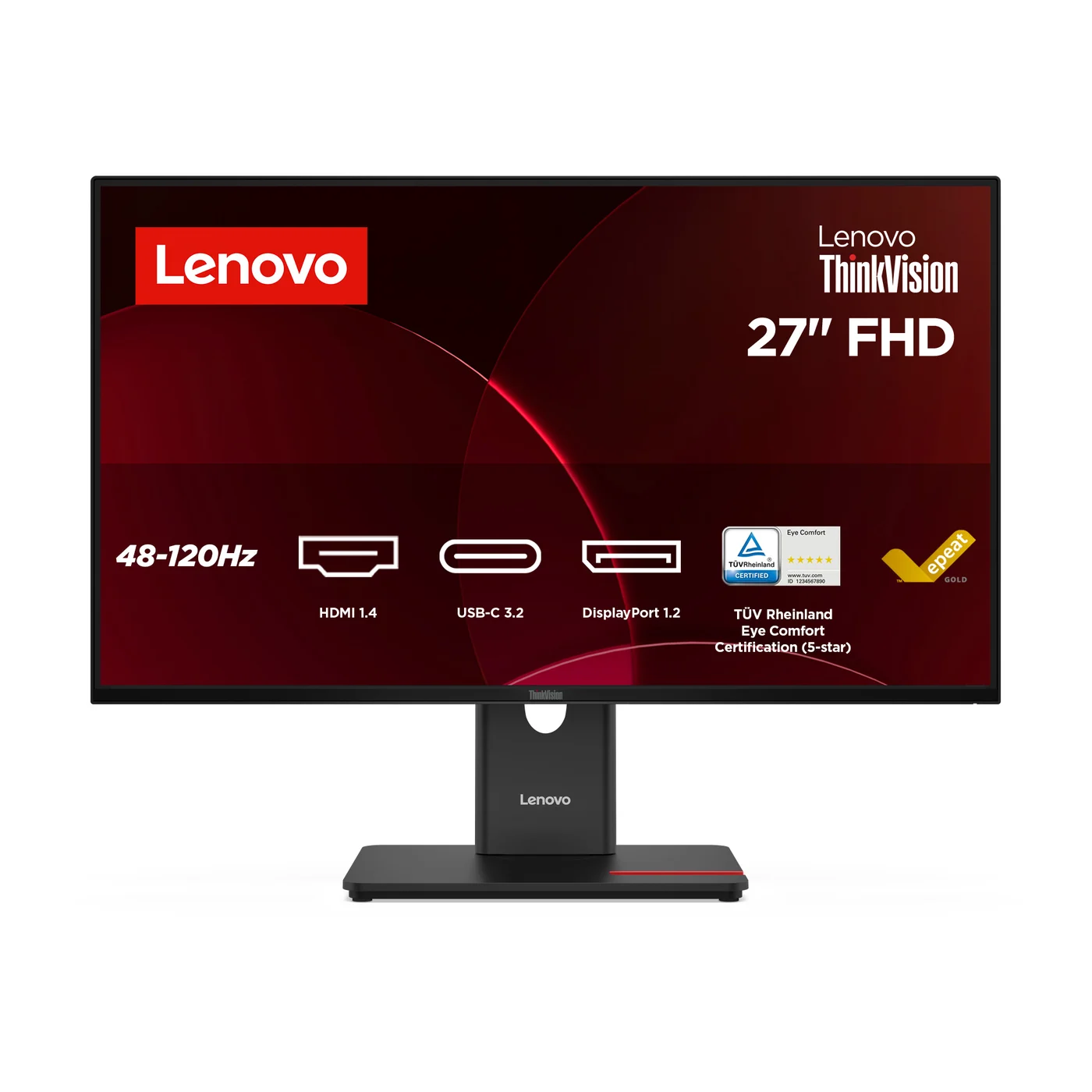 Lenovo ThinkVision T27-40 компютърен монитор 68,6 см (27") 1920 x 1080 пиксела Full HD LED Черен — 64A5MAT6EU Lenovo ThinkVision T27-40 компютърен монитор 68,6 см (27") 1920 x 1080 пиксела Full HD LED Черен — 64A5MAT6EU