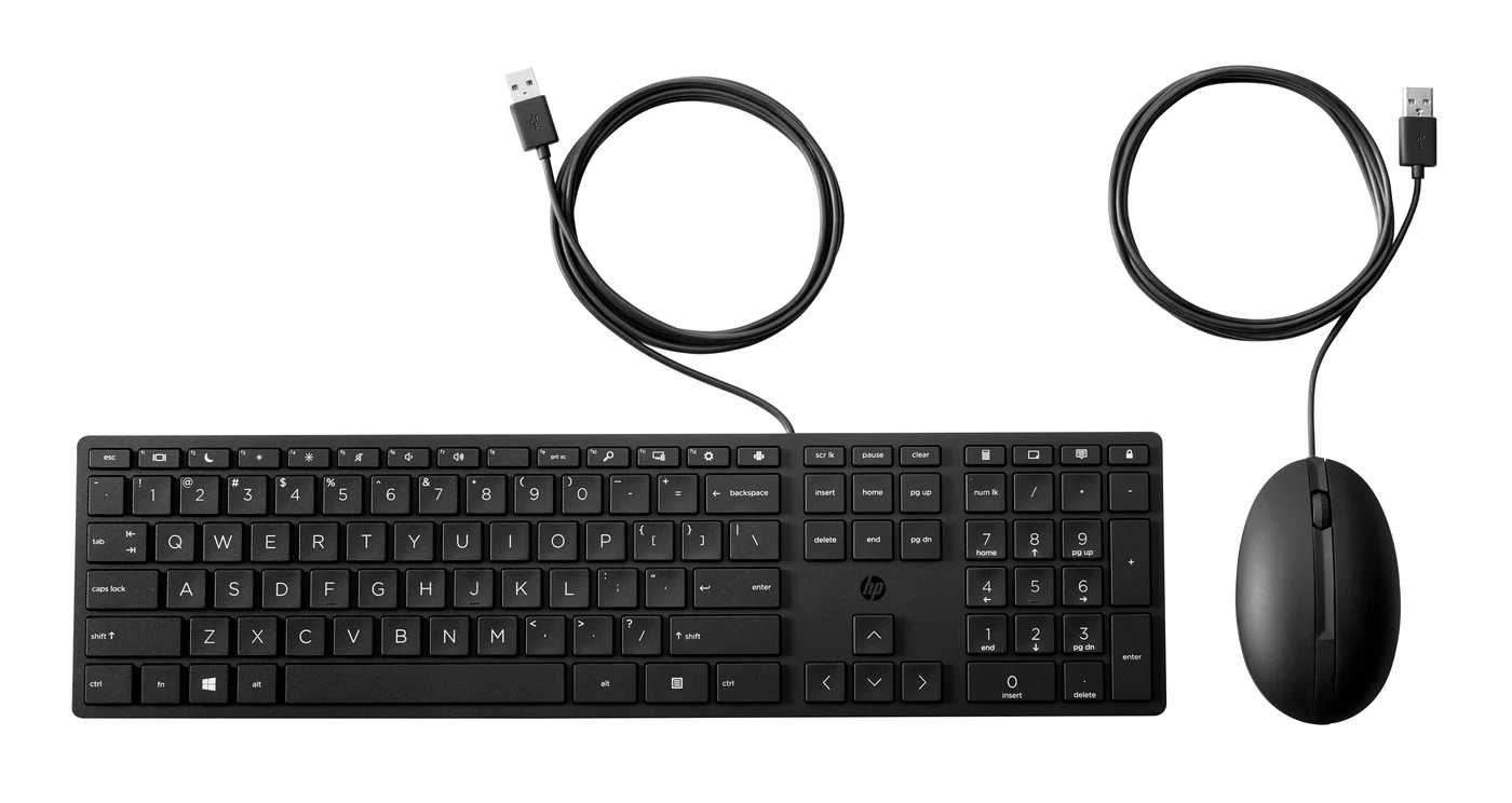 HP Wired Desktop 320MK Mouse and Keyboard — 9SR36UT#ABB HP Wired Desktop 320MK Mouse and Keyboard — 9SR36UT#ABB