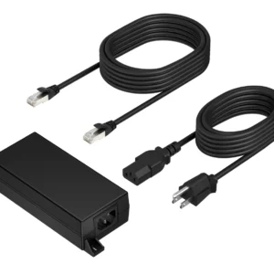 HP Poly PoE++ 65W 2.5G Adapter with 3.66m CAT6A Cable and Power Cord Черен — B5NH6AA#ABB