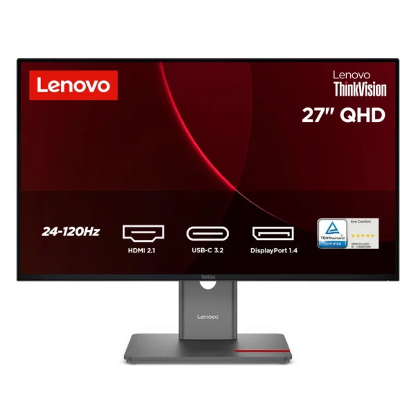Lenovo ThinkVision P27Q-40 компютърен монитор 68,6 см (27") 2560 x 1440 пиксела Quad HD LED Черен — 64A7GAT6EU