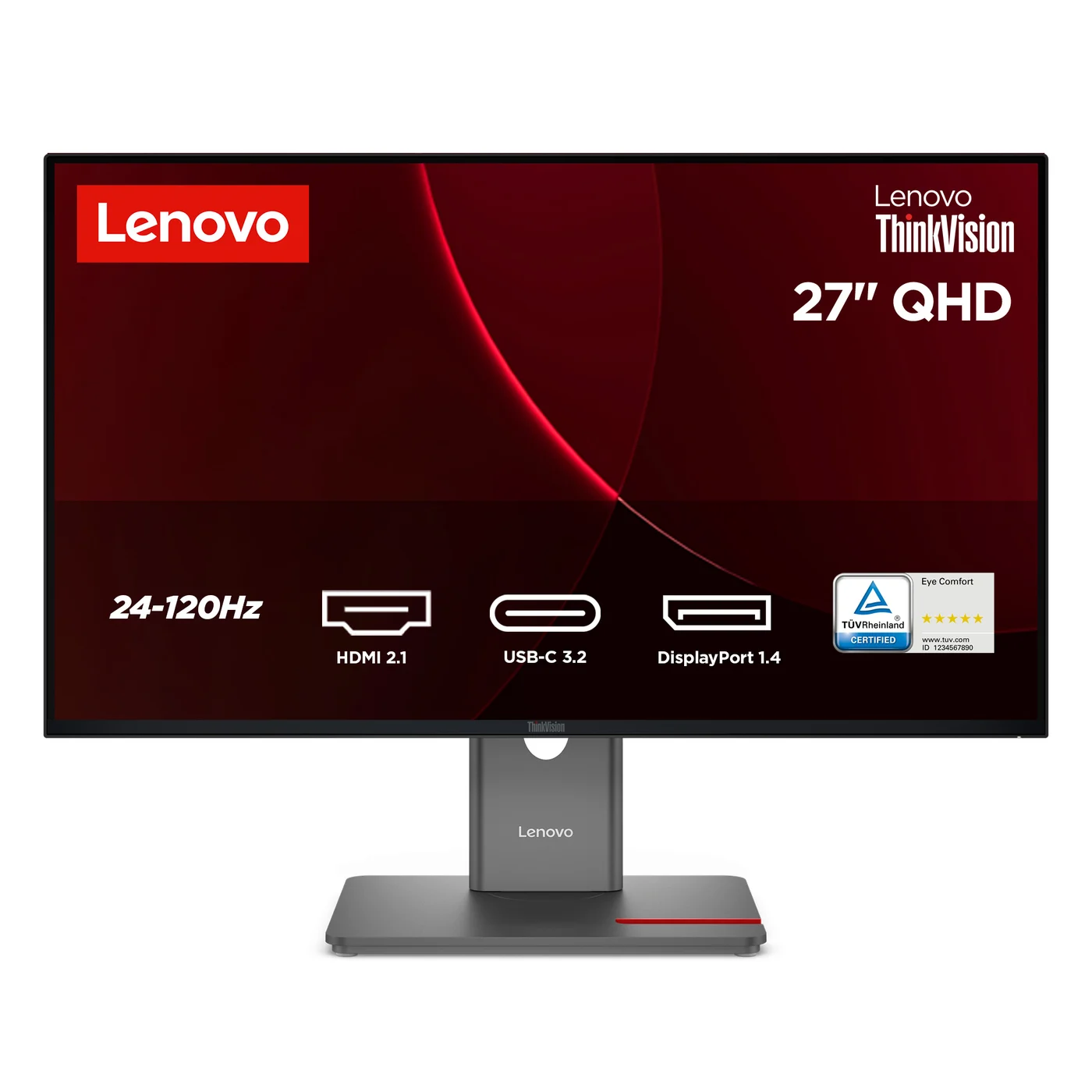 Lenovo ThinkVision P27Q-40 компютърен монитор 68,6 см (27") 2560 x 1440 пиксела Quad HD LED Черен — 64A7GAT6EU