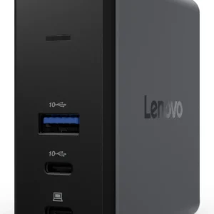 Lenovo X9 Charging GaN Dock Жичен USB 3.2 Gen 2 (3.1 Gen 2) Type-C Сив — 40BD0065EU