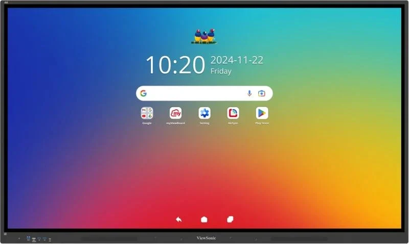 Viewsonic IFP6534 Display Интерактивна бяла дъска 165,1 см (65") 3840 x 2160 пиксела Тъчскрийн Черен