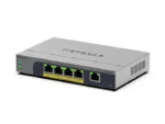NETGEAR GS105EP Неуправляем Gigabit Ethernet (10/100/1000) Захранване по Ethernet (PoE) Сив — GS105EP-100EUS