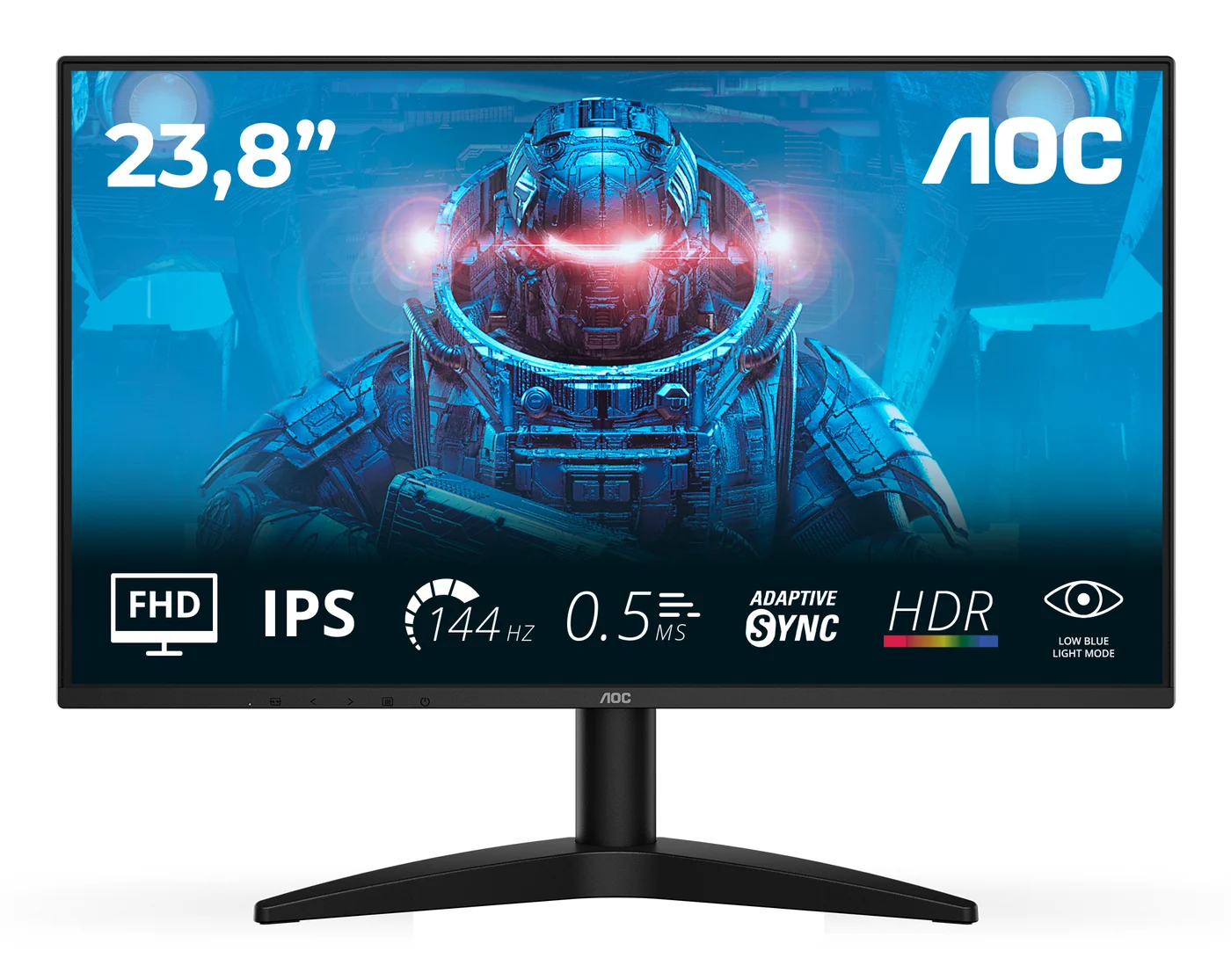 AOC B3 24B36X компютърен монитор 60,5 см (23.8") 1920 x 1080 пиксела Full HD LED Черен