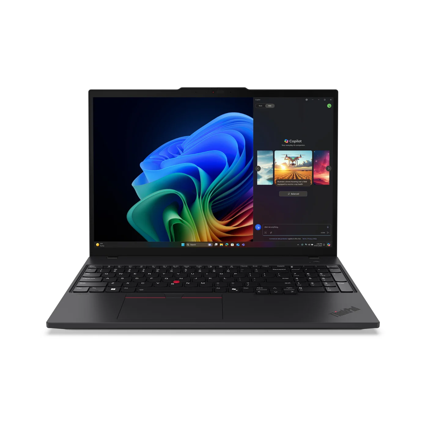 Lenovo ThinkPad T16 Gen 4 (AMD) Copilot+ PC AMD Ryzen AI 5 PRO 340 Ноутбук 40,6 см (16") WUXGA 32 GB DDR5-SDRAM 1 TB SSD Wi-Fi 7 (802.11be) Windows 11 Pro Черен Български език — 21QN0023BM