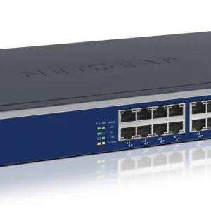 NETGEAR XS724EM Управляем L2 10G Ethernet (100/1000/10000) 1U Син, Сив — XS724EM-200EUS
