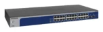 NETGEAR XS724EM Управляем L2 10G Ethernet (100/1000/10000) 1U Син, Сив — XS724EM-200EUS