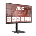 AOC E4 Q32E4U компютърен монитор 80 см (31.5") 2560 x 1440 пиксела Quad HD LED Черен