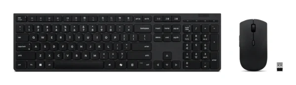 Lenovo 4X31R64320 клавиатура Включена мишка Офис RF Wireless + Bluetooth Български език Черен