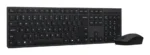 Lenovo 4X31R64320 клавиатура Включена мишка Офис RF Wireless + Bluetooth Български език Черен
