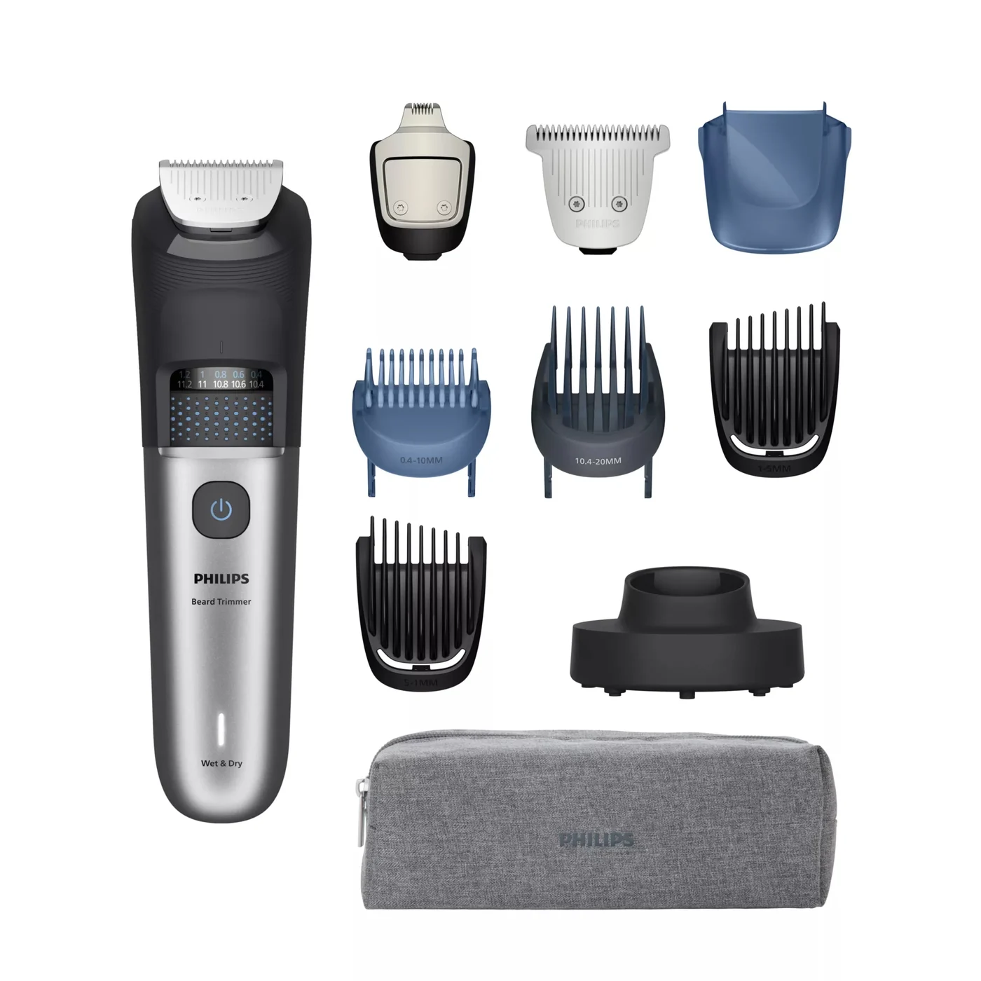 Philips BT7670/15 тример за брада Батерия 40 2 см Работа на мокро и сухо Черен, Стомана