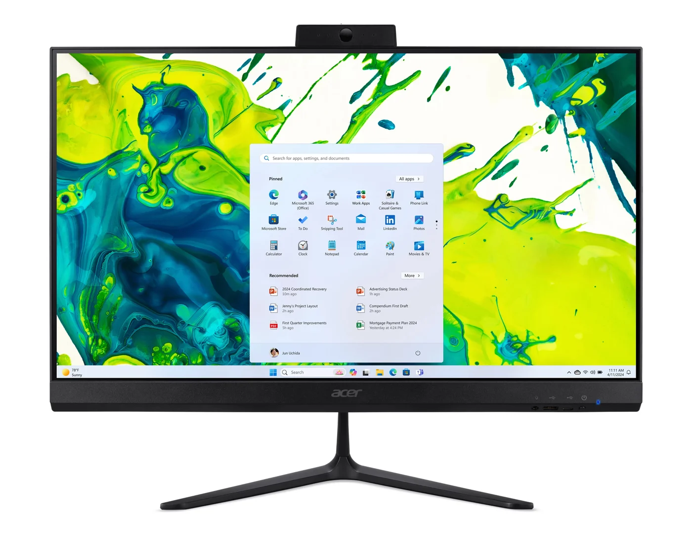 Acer Aspire C24B-GCZN Компютър всичко-в-едно — DQ.BXGEX.002