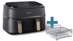 Philips 3000 series NA352/04 фритюрник Двойна 9 Д Самостоятелен 2750 W Фритюрник с горещ въздух Черен, Мед