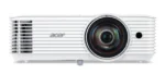Acer S1287n Късофокусен проектор 4000 ANSI лумени DLP XGA (1024x768) 3D Бяла — MR.JYW11.001