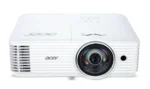Acer S1287n Късофокусен проектор 4000 ANSI лумени DLP XGA (1024x768) 3D Бяла — MR.JYW11.001