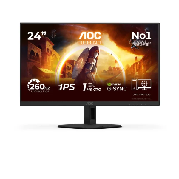 AOC G4 24G4ZRE компютърен монитор 60,5 см (23.8") 1920 x 1080 пиксела Full HD LED Черен, Червен