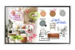 Samsung WM55FX Интерактивна бяла дъска 139,7 см (55") 3840 x 2160 пиксела Тъчскрийн Сив, Бяла HDMI — LH55WMFWBGCXEN