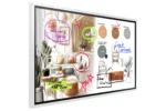 Samsung WM65FX Интерактивна бяла дъска 165,1 см (65") 3840 x 2160 пиксела Тъчскрийн Сив, Бяла HDMI — LH65WMFWBGCXEN