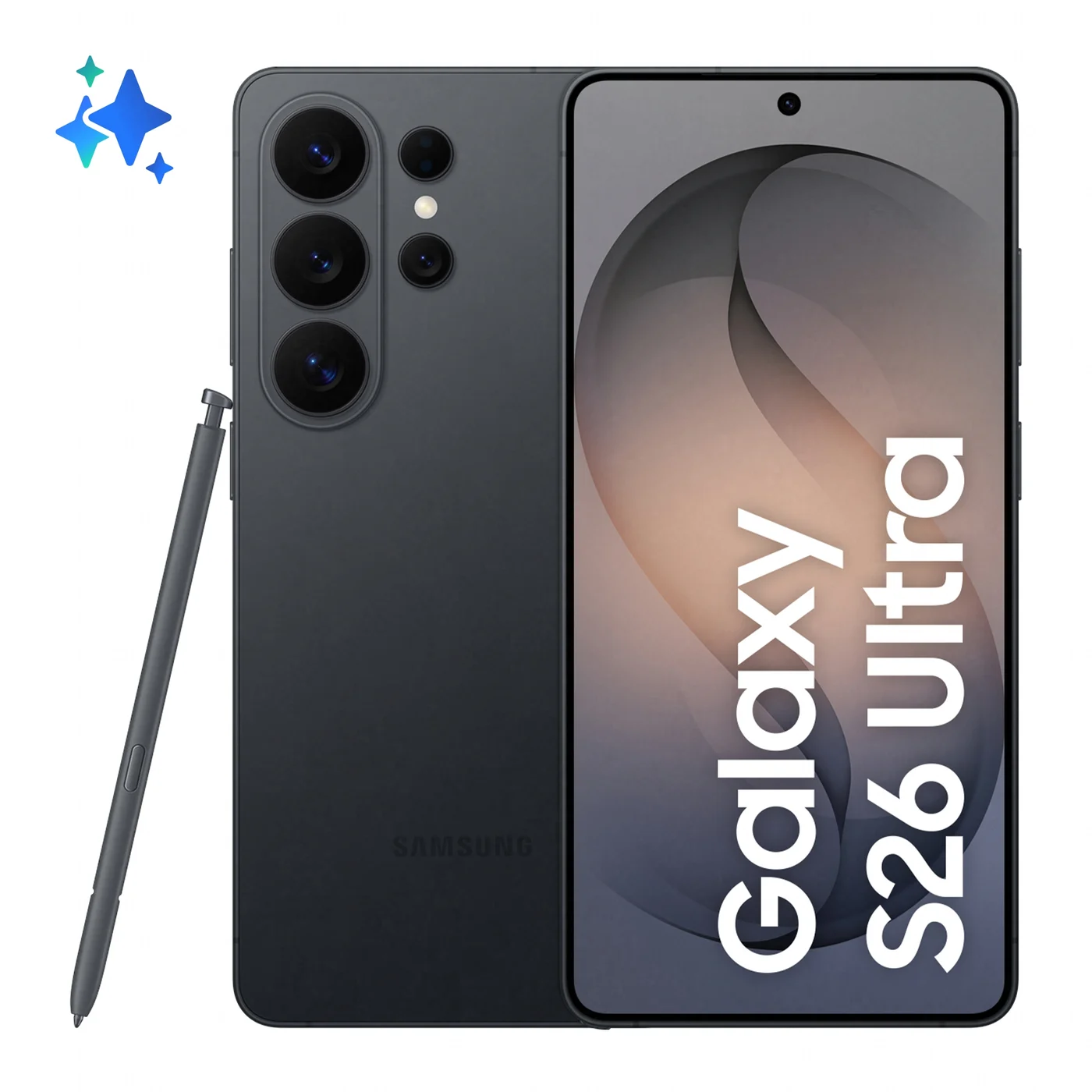 Samsung Galaxy S26 Ultra 17,5 см (6.9") Двойна SIM карта Android 16.0 5G UBS тип C 16 GB 1 TB 5000 mAh Черен — SM-S948BZKHEUE