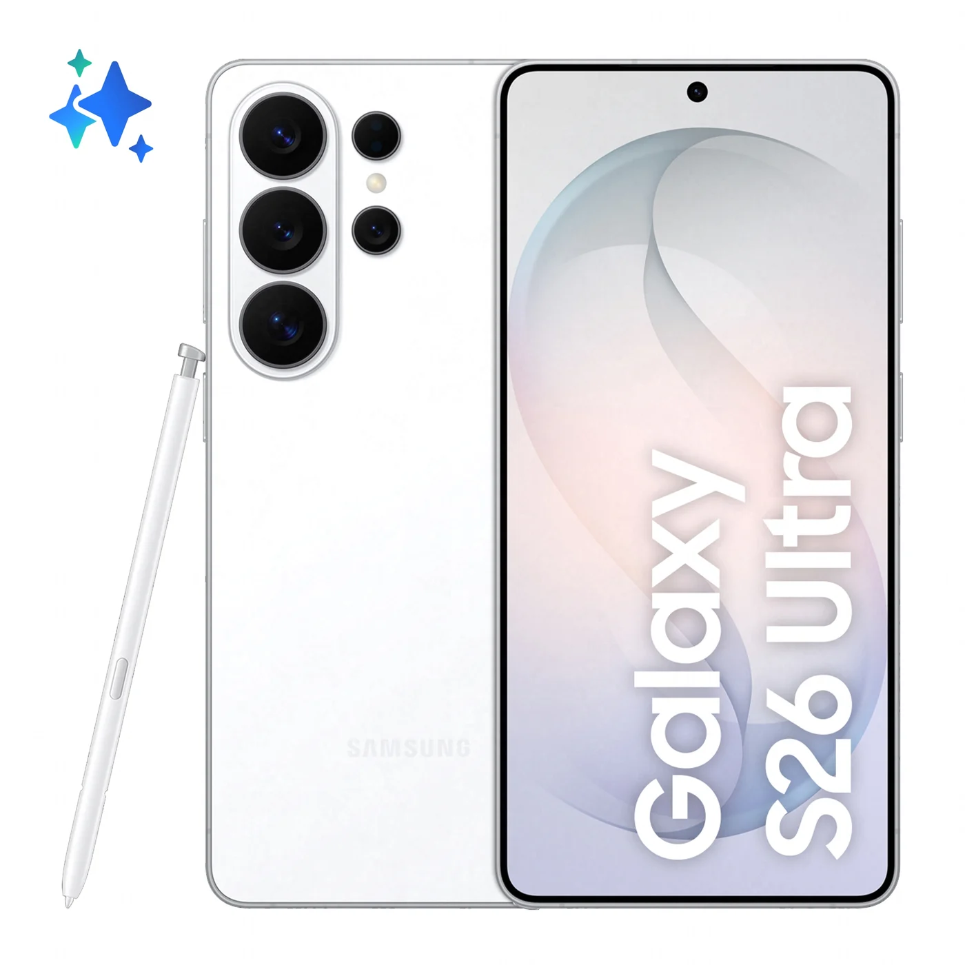 Samsung Galaxy S26 Ultra 17,5 см (6.9") Двойна SIM карта Android 16.0 5G UBS тип C 12 GB 256 GB 5000 mAh Бяла — SM-S948BZWDEUE