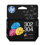 HP Оригинална касета с мастило 302/304, три цвята — B7RT6AE#LS1