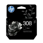 HP Оригинална касета с мастило 308, цвят черен — 7FP21UE#LS1