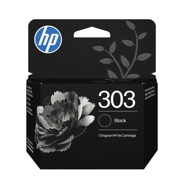 HP Оригинална касета с мастило 303, черно — T6N02AE#LS1