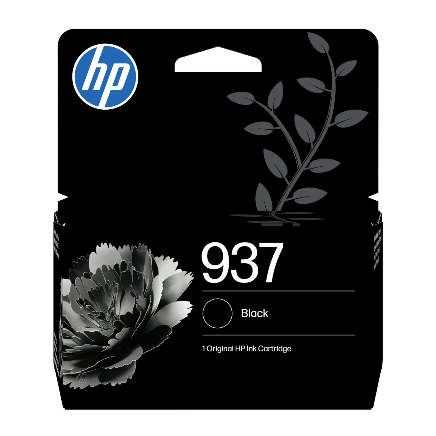 HP Оригинална касета с мастило 937, черно — 4S6W5NE#LS1