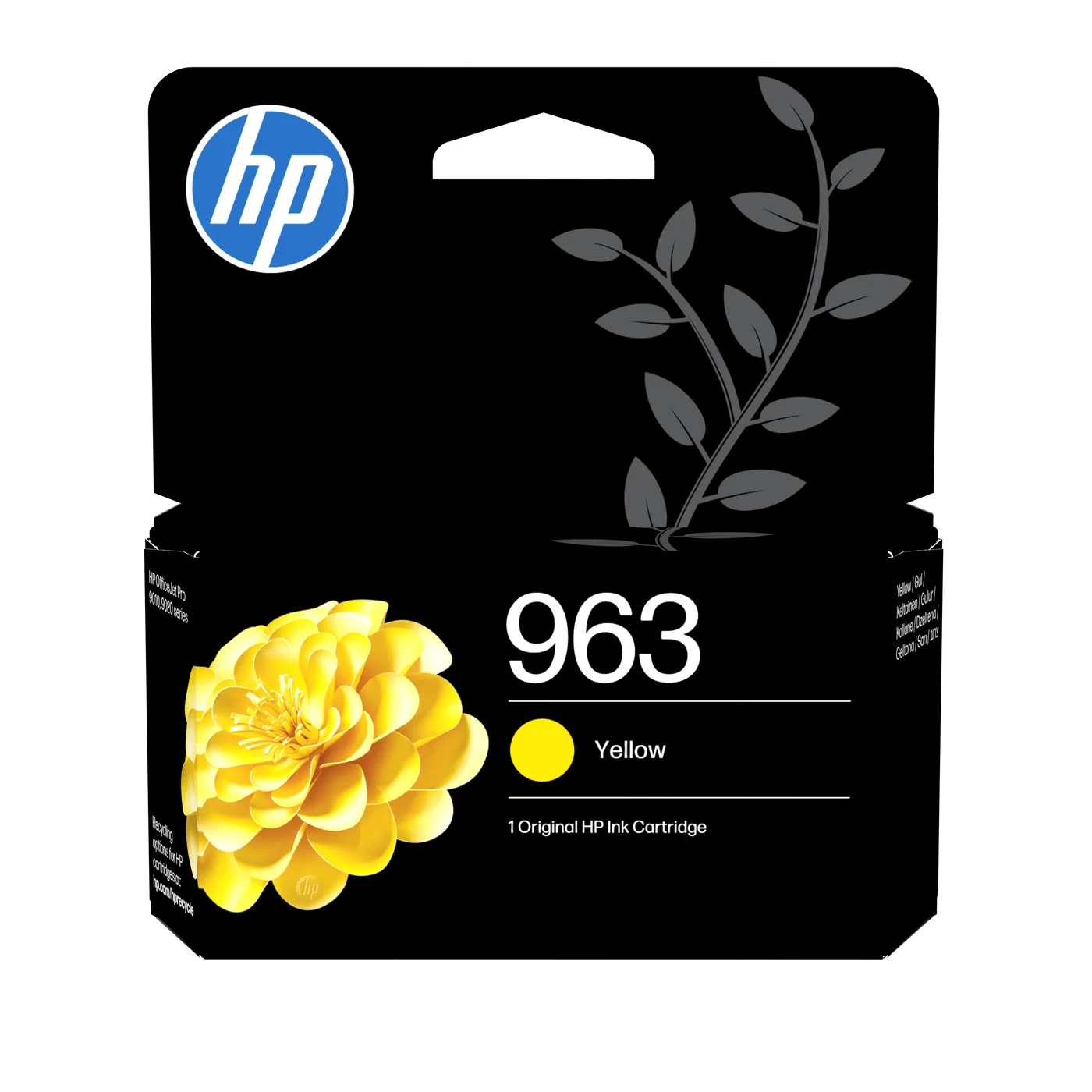 HP Оригинална касета с мастило 963, жълто — 3JA25AE#LS1 HP Оригинална касета с мастило 963, жълто — 3JA25AE#LS1