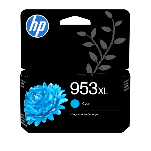 HP Оригинална касета с мастило 953XL с голям капацитет, циан — F6U16AE#LS1