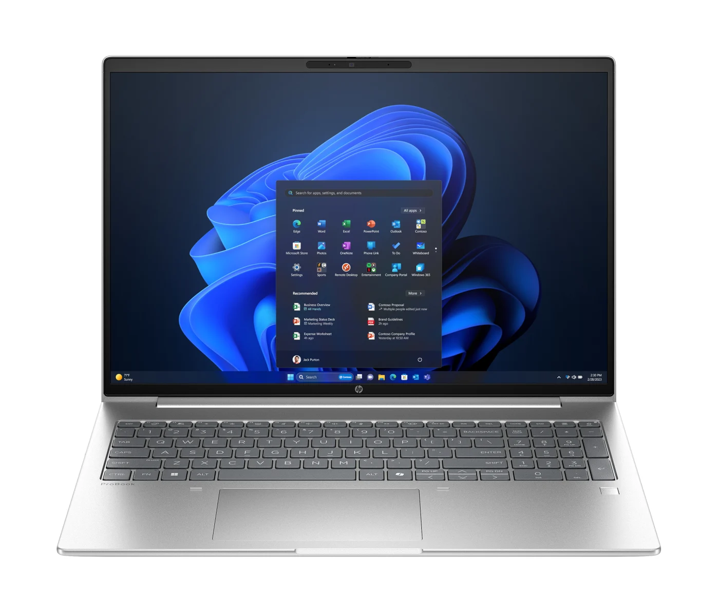 HP ProBook 4 G1a AI PC AMD Ryzen™ 7 250 Ноутбук 40,6 см (16") WUXGA 16 GB DDR5-SDRAM 512 GB SSD Wi-Fi 6E (802.11ax) Windows 11 Pro Сребърен — C93C5ET#ABB