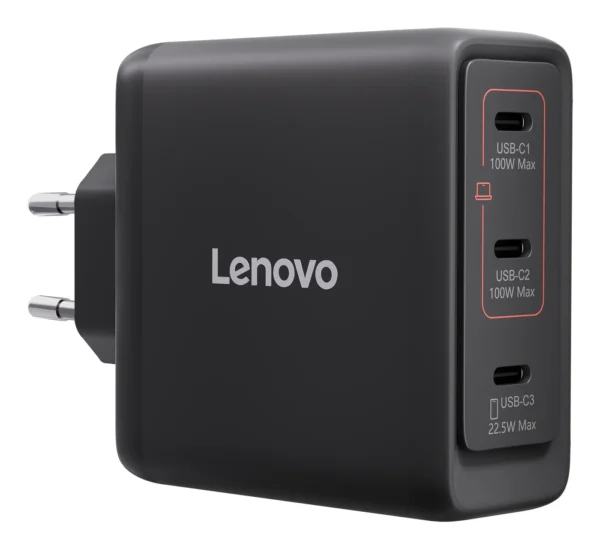 Lenovo 40AW100BEU зарядно за мобилни устройства Универсален Черен Променлив ток (AC) На закрито