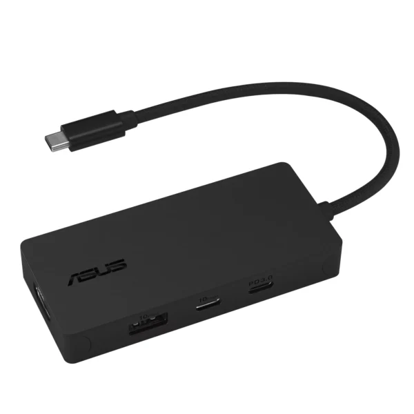 ASUS 4 in 1 USB-C Dock DC110 Жичен USB 3.2 Gen 2 (3.1 Gen 2) Type-C Черен — 90XB0AIN-BDS010