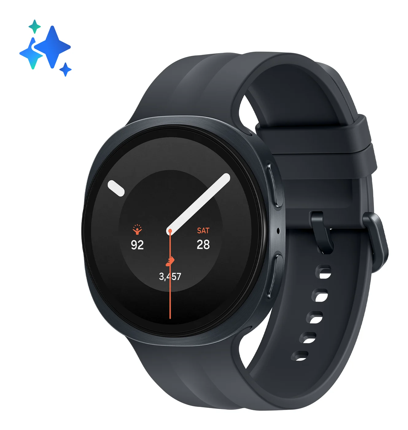 Samsung Galaxy Watch9 3,81 см (1.5") AMOLED 44 мм Цифров 480 x 480 пиксела Тъчскрийн Графит Wi-Fi GPS (сателитен) — SM-L350NZKAEUE