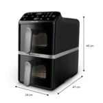 Philips 4000 series Вертикален Airfryer с двойна кошница от серия 4000 — NA461/00