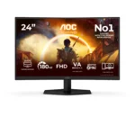AOC G4 23.6" VA FHD 180Hz компютърен монитор 59,9 см (23.6") 1920 x 1080 пиксела Full HD LCD Черен, Червен — C24G42FE
