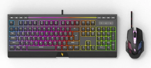 Acer NAK200 + NMW200 клавиатура Включена мишка Игри USB Американски международен език Черен — GP.ACC11.03Y