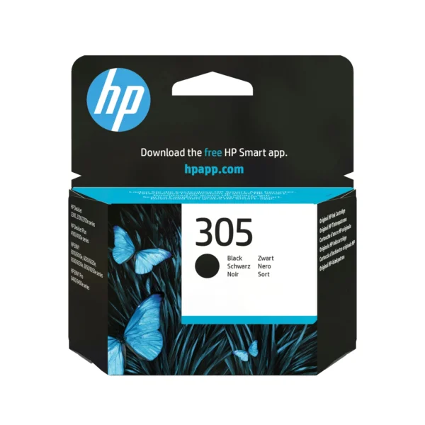 HP Оригинална черна касета с мастило 305 — 3YM61AE#LS1